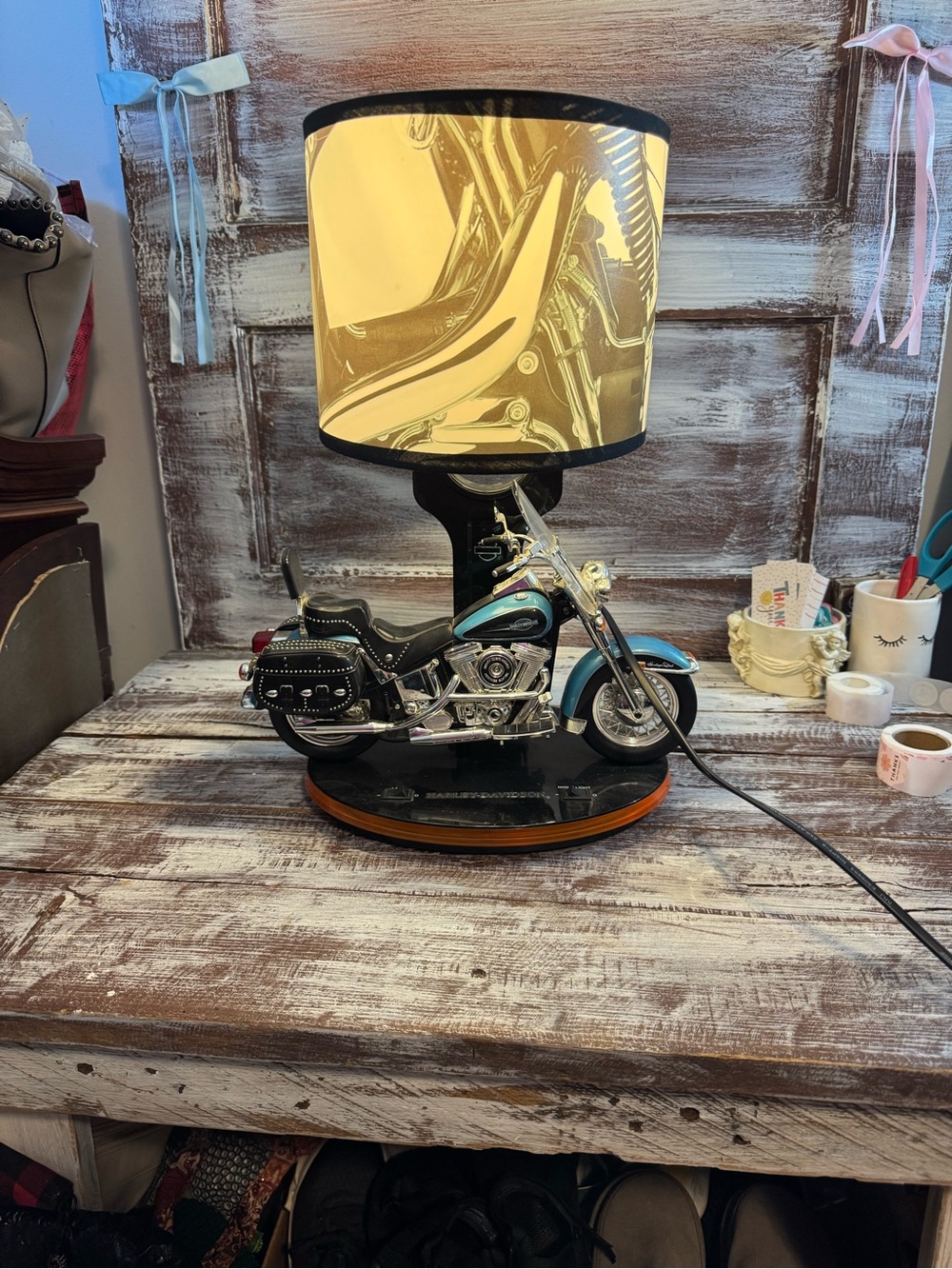 Harley Davidson Heritage Softail Lamp 2004-Blue